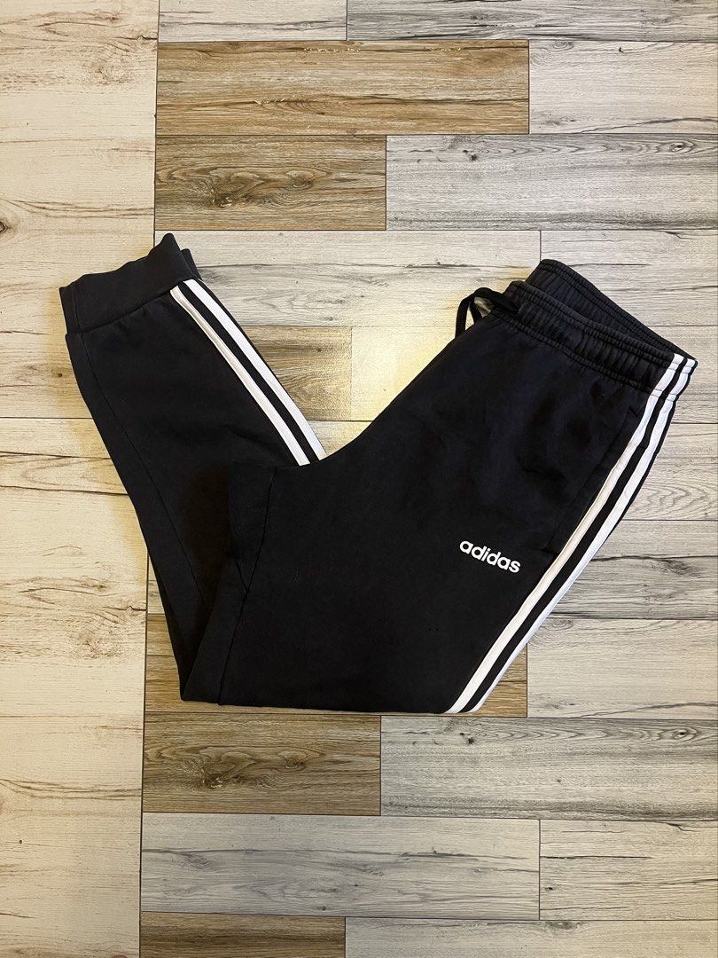 A1 Adidas Sweatpants / Joggers (Three Stripes) (Category: Joggers) located in Dasmarinas. Submitted by kai2728 (Listing ID 1437324378, Image 1). Description: Adidas Sweatpants/Jogger (3 stripes A1) Condition: 8.5/10 Color: Black (may appear slightly different due to lighting) Large on tag Length: 38” Waist: 30”-35” Leg opening: 5.5” 450 + SF Shipping fee to be shouldered by the buyer Pick up, lalamove, or Jnt only Payment first.