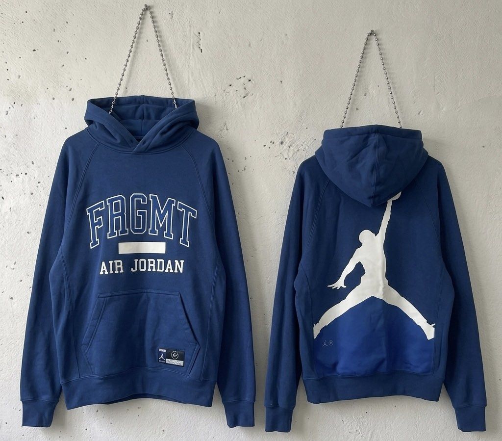 Air Jordan x Fragment Design FW Pullovers (Category: Hoodies) located in Manila. Submitted by got_loots (Listing ID 1437372980, Image 1). Description: WTS❗️❗️❗️ Authentic Air Jordan x Fragment Design FW Pullovers Bought from Titan BGC .
