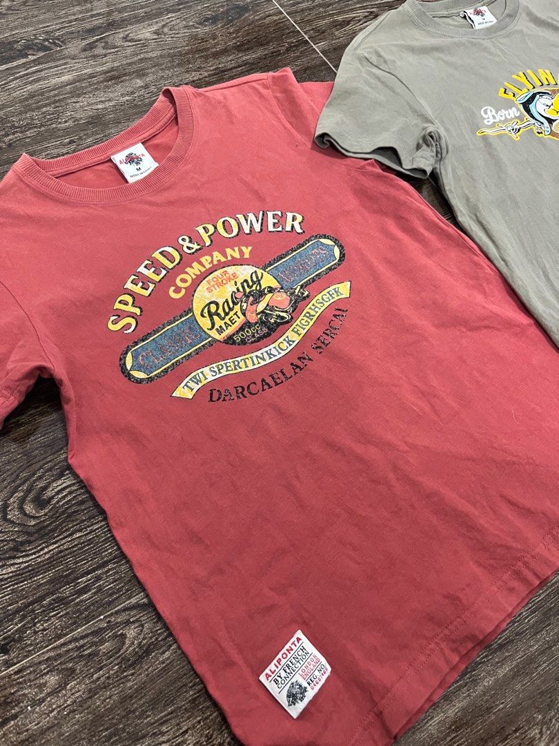 Aliponta by French Connection Rare Graphic Tees (Red Vintage Racing Style) (Category: Tshirts & Polo Shirts ) located in Manila. Submitted by kiettaa_euph (Listing ID 1437400075, Image 2). Description: 1pc available for red vintage style racing size medium and in good condition.