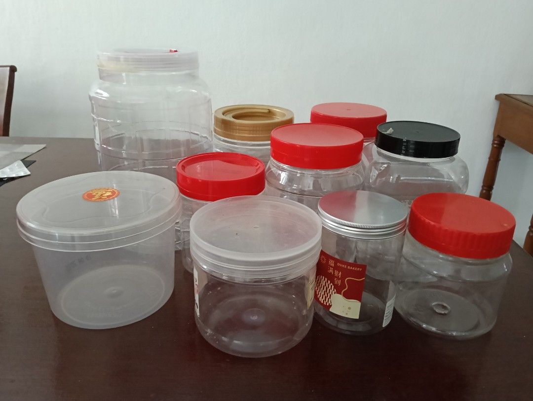 Assorted coffee bottles & plastic containers451248059350394881