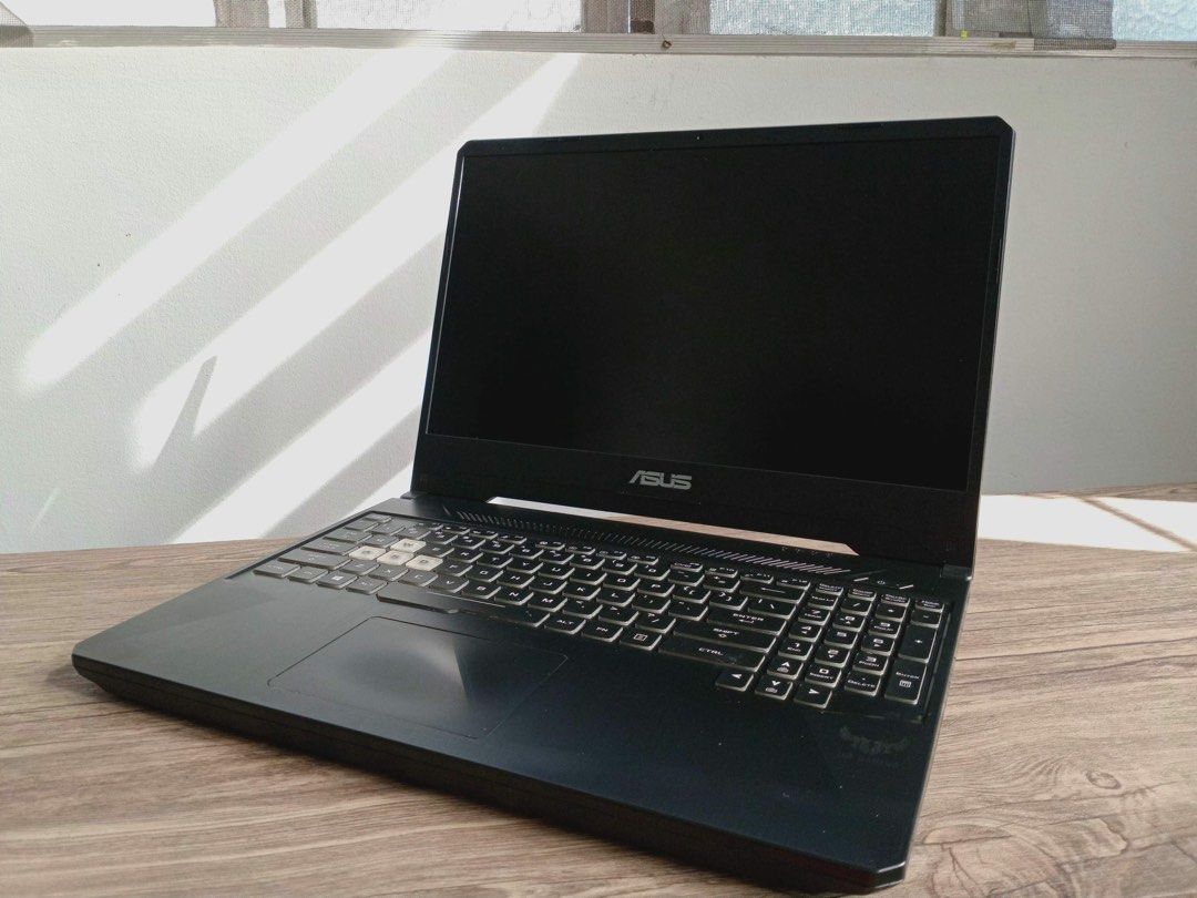 ASUS TUF FX505DT Gaming Laptop (Category: Laptops & Notebooks) located in Antipolo. Submitted by joaquinangeless (Listing ID 1437257677, Image 3). Description: Issues: - Broken speakers (need replacement) - Charger (may angle lang na umaandar) - Dust scratches sa screen - normal sa 5 yr old laptop - Ryzen 5 3rd gen - GTX 1650 - 1TB HDD - New 512 GB SSD M.2 - 16 GB RAM DDR4.