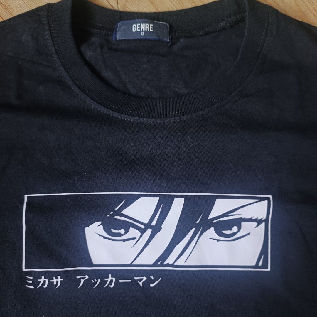 Attack on Titan Mikasa Customized Shirt (Category: Tshirts & Polo Shirts ) located in Bulacan. Submitted by kanyewestlover0x (Listing ID 1437279845, Image 2). Description: 17 × 25.5 (Xsmall) Brand new condition No issues binili pero di nasuot buong buo pa print, customized on a Blue Corner Shirt.