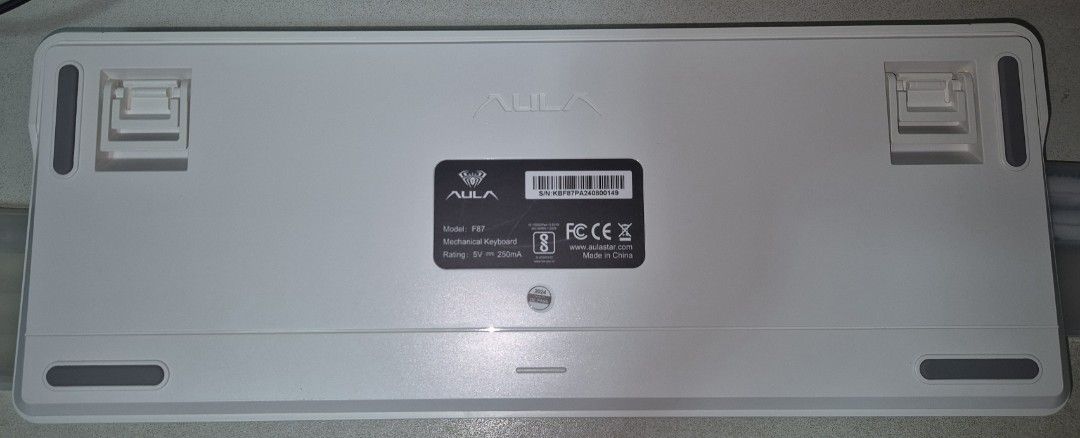 Aula F87 Mechanical Keyboard - White/Blue451315092612065281
