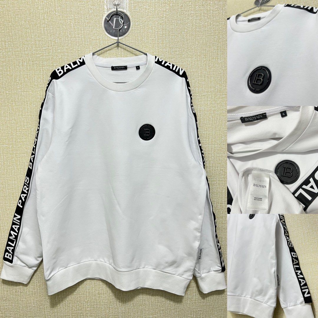 Balmain Tape Sweatshirt (Category: Luxury Apparel) located in Imus. Submitted by swiftwater.a4d65f (Listing ID 1437244155, Image 1). Description: .