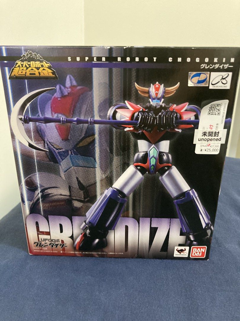 Bandai Super Robot Chogokin Grendizer Figure (Category: Figurines & Statues) located in Pasig City. Submitted by jevr1109 (Listing ID 1437220243, Image 1). Description: Brand new, unopened Bandai Super Robot Chogokin Grendizer figure. .