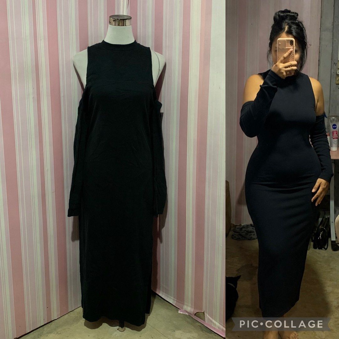 Bongga and Stretchy Black Maxi Dress (Category: Dresses) located in Pasig City. Submitted by closetnigastadora (Listing ID 1437335621, Image 1). Description: ❌BAWAL SA MABAGAL MAGREPLY. FIRST TO PAY BASIS PO TAYO. ❌ NO VIDEO PROOF WHILE OPENING THE PARCEL AND CHECKING THE ITEMS, NO REFUND/RETURN. ❌PAG MAY FLAW, WILL DEFINITELY DISCLOSE PERO SINCE UKAY ITO, KAHIT PA SABIHIN NA WALANG FLAWS, HINDI PARIN ITO BRAND NEW, SO MAAARING MAY SIGNS OF USAGE