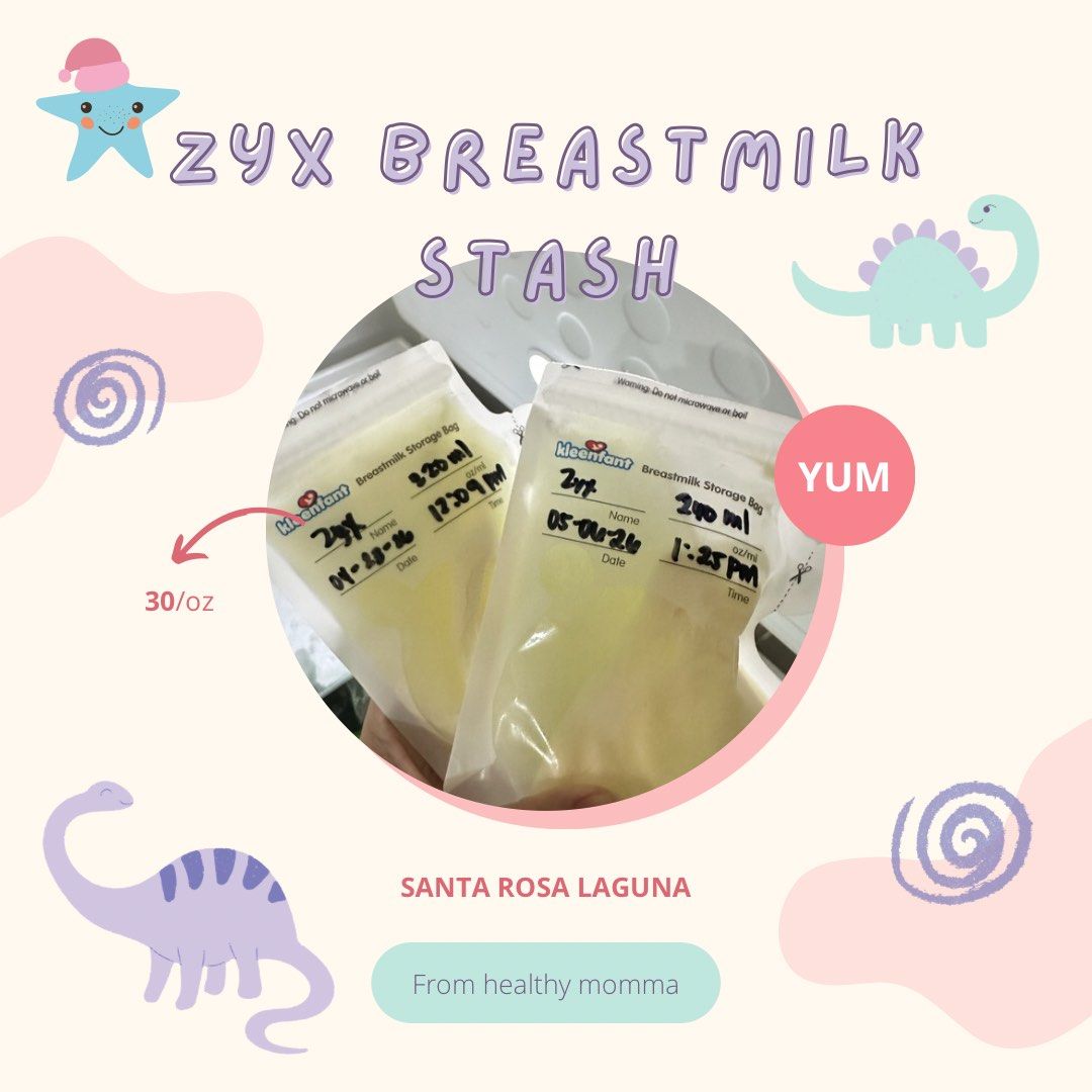Breastmilk For Sale (Category: Breastfeeding & Bottle Feeding) located in Quezon City. Submitted by chinniecrz (Listing ID 1437234856, Image 1). Description: - Freshly pumped breastmilk from a healthy mom. - can provide labtest - Pumped on: January - April 2026 - Location: Santa Rosa Laguna.
