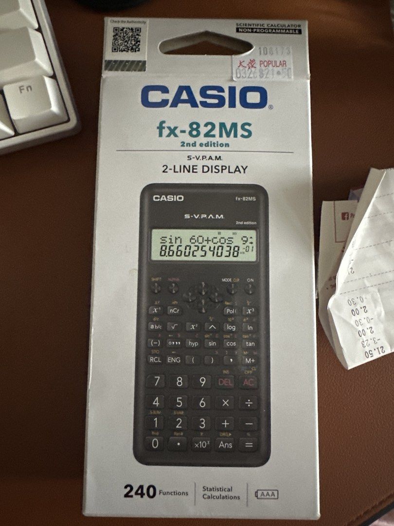 Casio fx-82MS (calculator)451187232526848000
