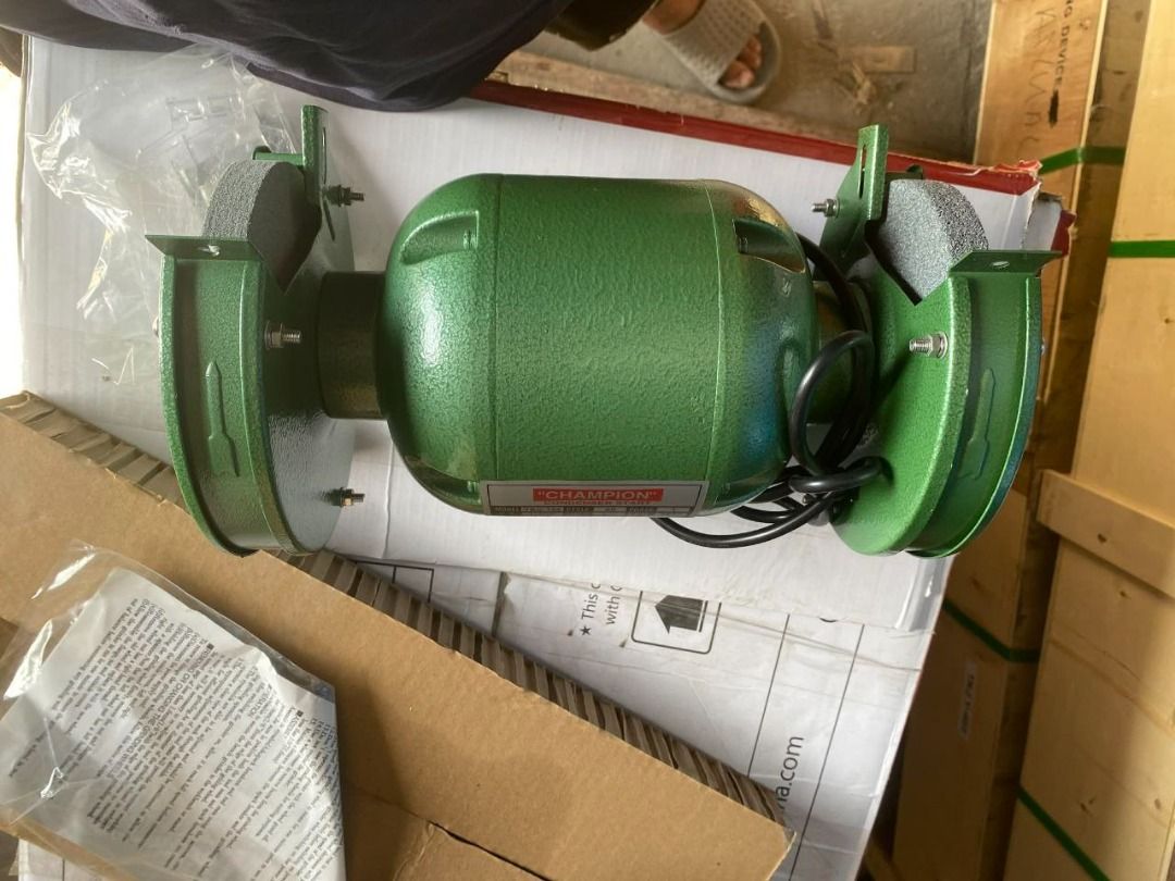 Champion Bench Grinder Specs: 6" 1/3hp (Category: Everything Else Others) located in Manila. Submitted by joeyroque09 (Listing ID 1437230377, Image 2). Description: Champion Bench Grinder Specs: 6" 1/3hp Price: 2200.