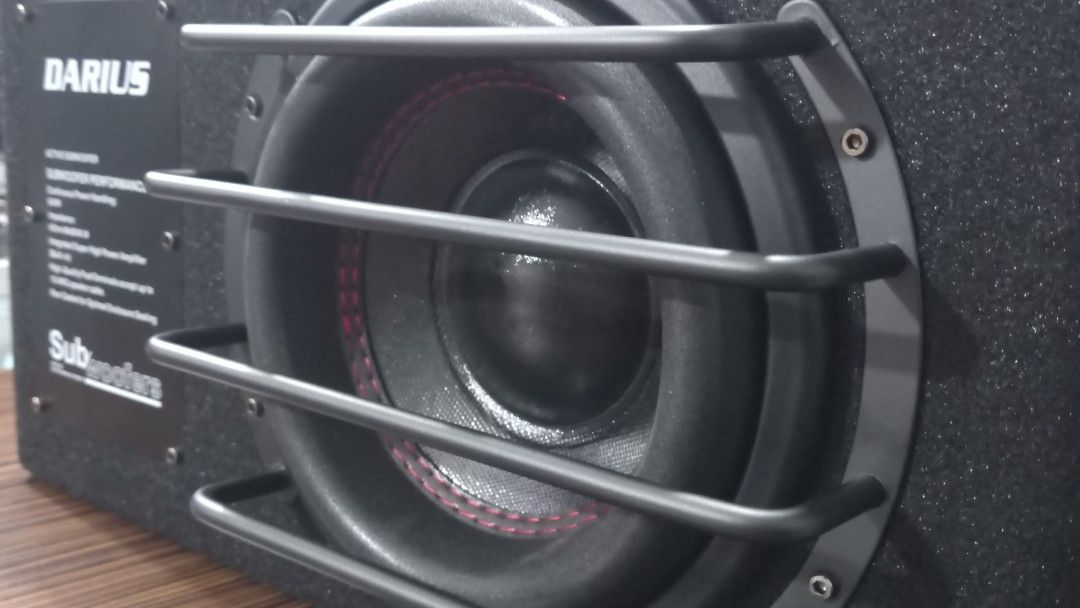 Darius 8" Active Subwoofer with an integrated high-power subwoofer amplifier. (Category: Other Audio Equipment) located in Antipolo. Submitted by fastlane8moto (Listing ID 1437280436, Image 2). Description: Darius 8" Car Active Subwoofer with an integrated high-power subwoofer amplifier. 8 InchesPower Handling: 500 Watts Continuous Power Equipped with Cannon SubwooferSpeaker Impedance: 4 OhmsSensitivity: 90 DB Amplifier: Built-in "Super High Powe