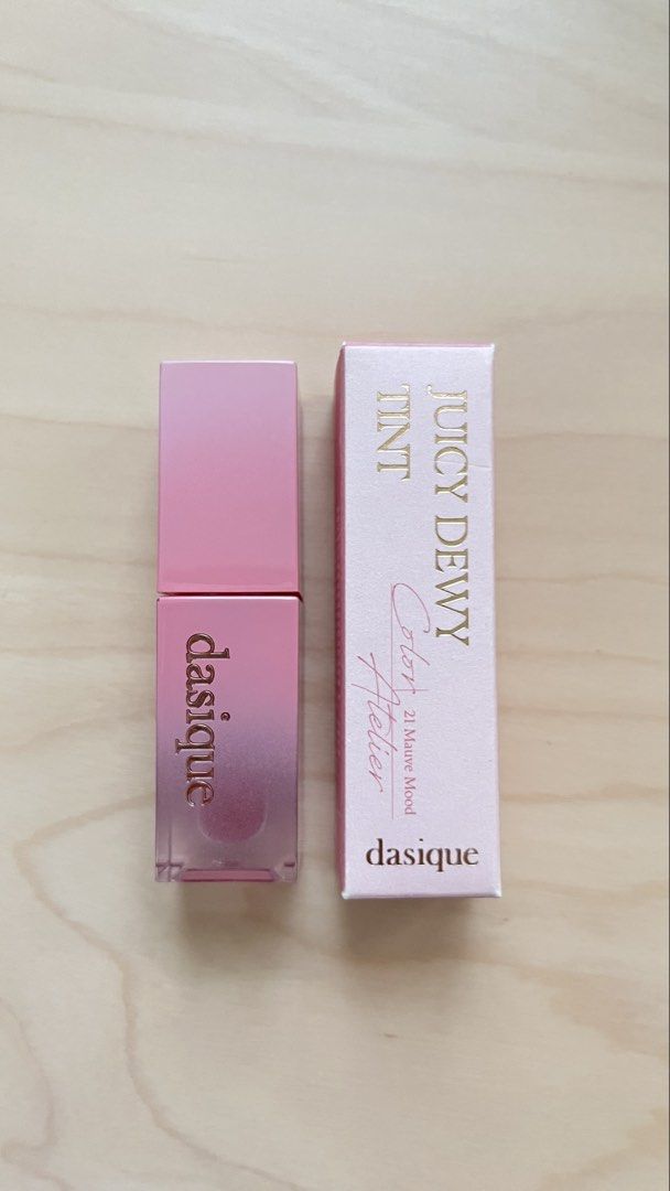 Dasique Juicy Dewy Tint (Category: Makeup) located in Rizal. Submitted by hansio (Listing ID 1437304543, Image 1). Description: • Used twice only • Comes in original packaging • Shade: #21 Mauve Mood • Bought for: P620 (Skincarebud.mnl) RFS: Too many lip tints MOP: E-wallets or bank MOD: J&T, Grab, or Lalamove.