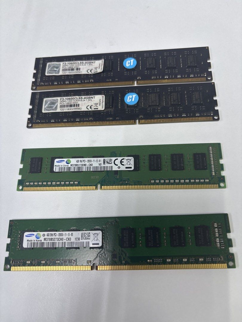 DDR3 RAM - Assorted 4GB / 8GB Pieces451061245008957440