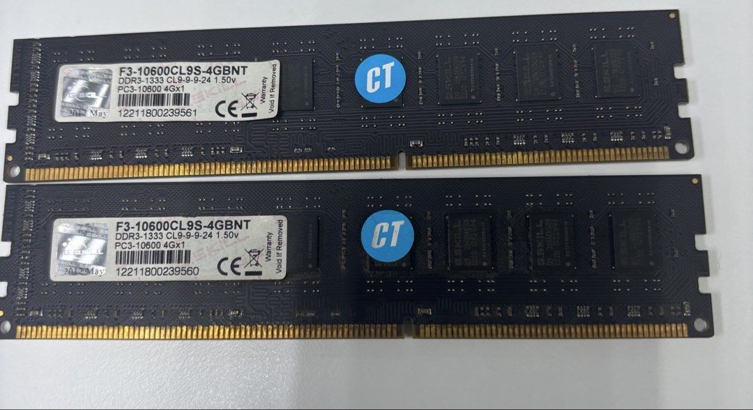 DDR3 RAM - Assorted 4GB / 8GB Pieces451061245008957441