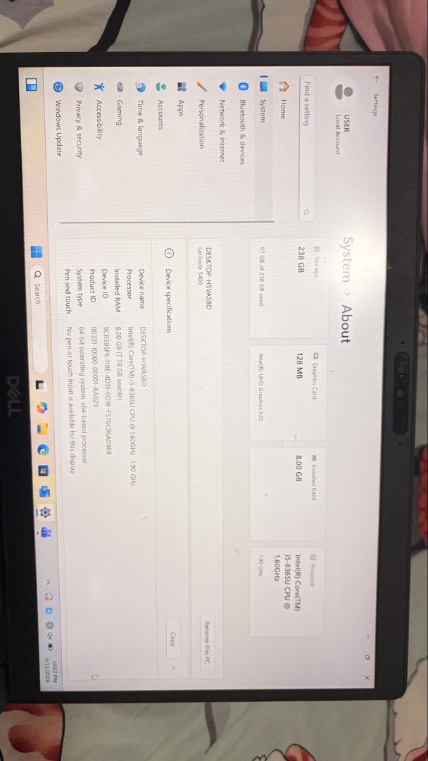 Dell Latitude i5 Gen 8th451534235433717762
