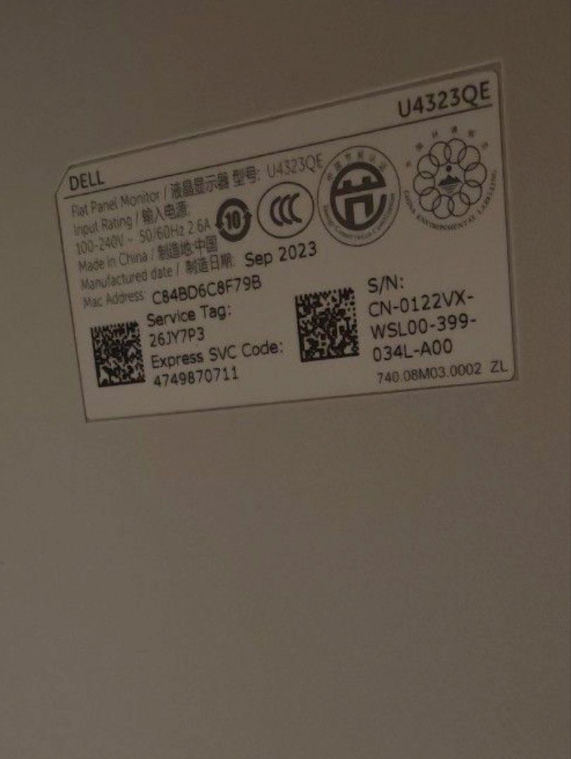 Dell Ultra Sharp 43 with 4k usb451294284575549443