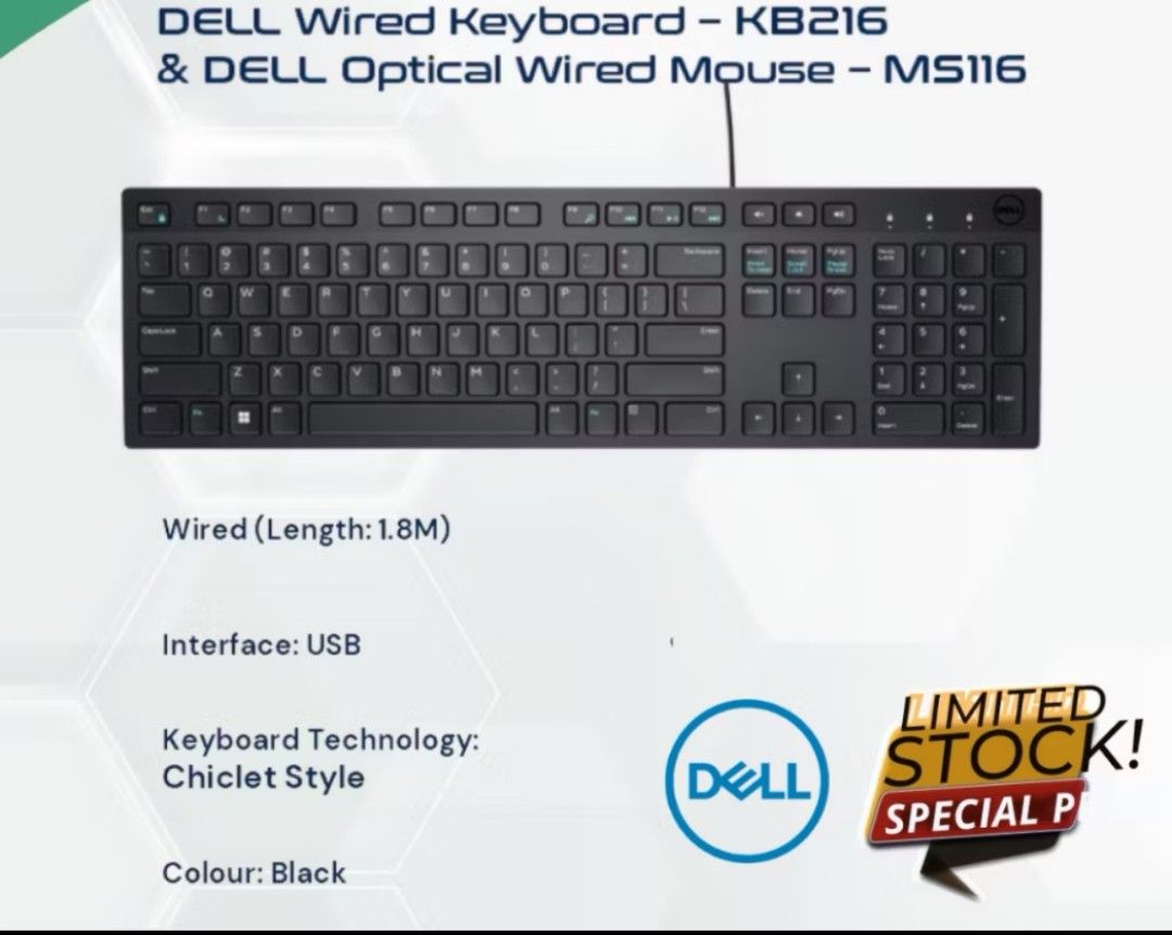 Dell Wired Keyboard KB216451540481654149120