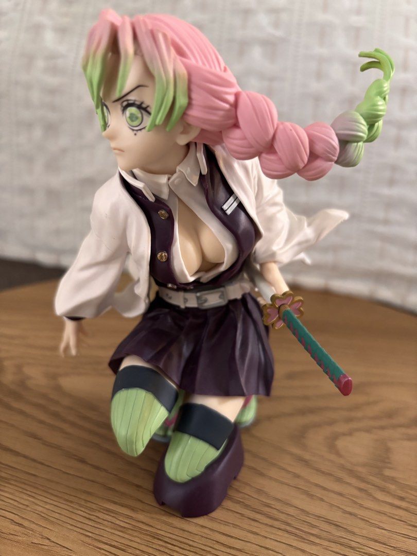 Demon Slayer Mitsuri Kanroji Figure (Category: Figurines & Statues) located in Santa Rosa. Submitted by acemal89 (Listing ID 1437300803, Image 1). Description: - Mitsuri Kanroji figure from Demon Slayer. - Features her iconic pink and green hair. - Includes her uniform and sword. - Dynamic pose. - Detailed collectible item. - Perfect for Demon Slayer fans..