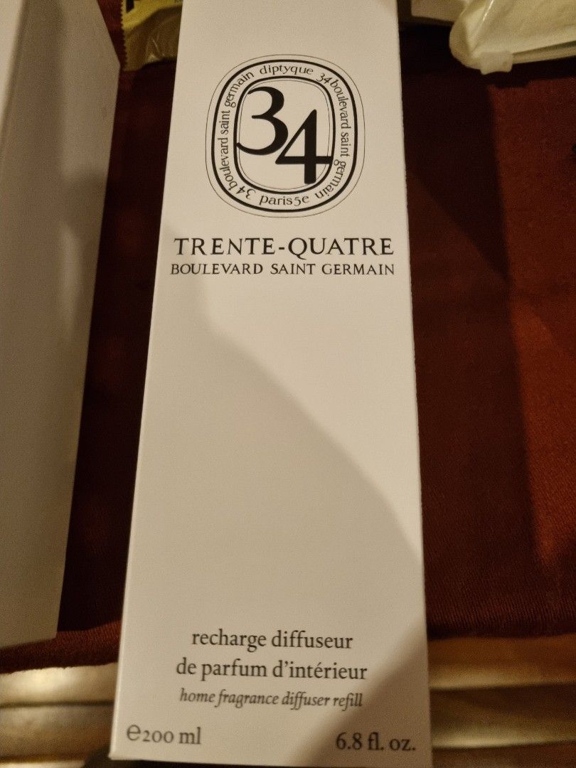 Diptyque diffuser (Category: Home Fragrance) located in Singapore. Submitted by bags2015 (Listing ID 1437343171, Image 2). Description: 1)Diptyque Diffuser in glass vessel. 2) 200ml signature scent, 34 3) With diffuser stopper 4) Packaging in paper carrier 5) Retail price $318 .