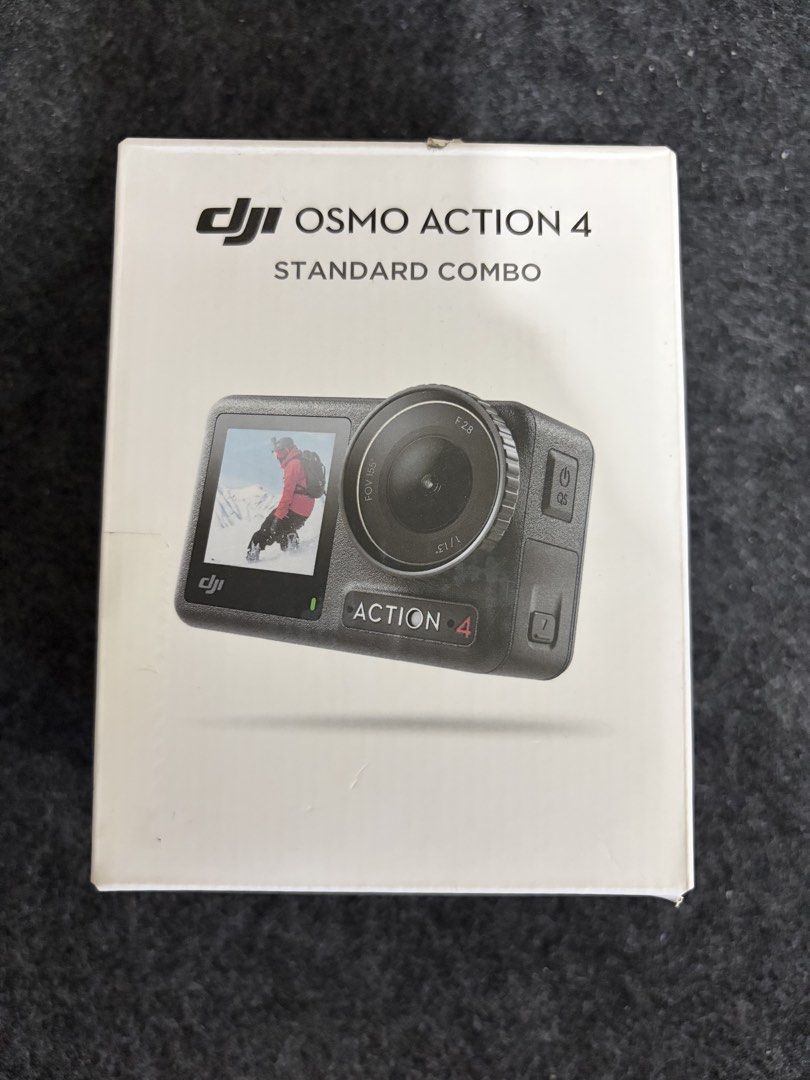 DJI Osmo Action 4 Standard Combo [BRANDNEW] (Category: Video Cameras) located in Makati City. Submitted by mystashbox (Listing ID 1437259291, Image 1). Description: -Brand new -Box not opened -Comes with 64gb SD Card.