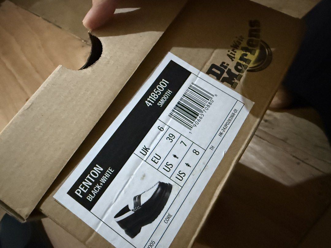 Dr. Martens Penton Black + White Loafers (Category: Loafers) located in Manila. Submitted by yhasmin_ (Listing ID 1437397027, Image 3). Description: - Dr. Martens Penton loafers - Color: Black and White - Classic loafer design - Size: UK 6 / EU 39 / US 7 (Women's) / US 8 (Men's) - Comes with original box .
