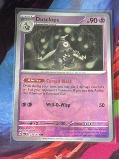 Dusclops IR - 069/064 -Shrouded Fable - Pokemon SV, Hobbies & Toys, Toys &  Games on Carousell