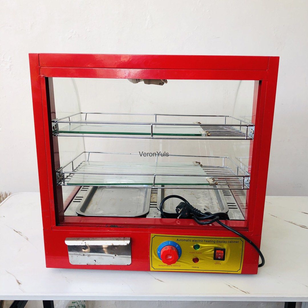 Food Display Case Warmer Chicken Warmer 3 Layers (Category: Other Kitchen Appliances) located in San Pedro. Submitted by anchbry (Listing ID 1437347072, Image 3). Description: NEGOTIABLE and FOR MEET UP ONLY (BACOOR/IMUS) • Specs: 20.5 x 15.7 x 20.5 inches | 500W • Features: Adjustable temp, may warm light, at water tray (anti-dry food). • Condition: Well-maintained and presentable. Seasonal use lang (Dec 2024 & 2025 Bazaars). 100% working condit