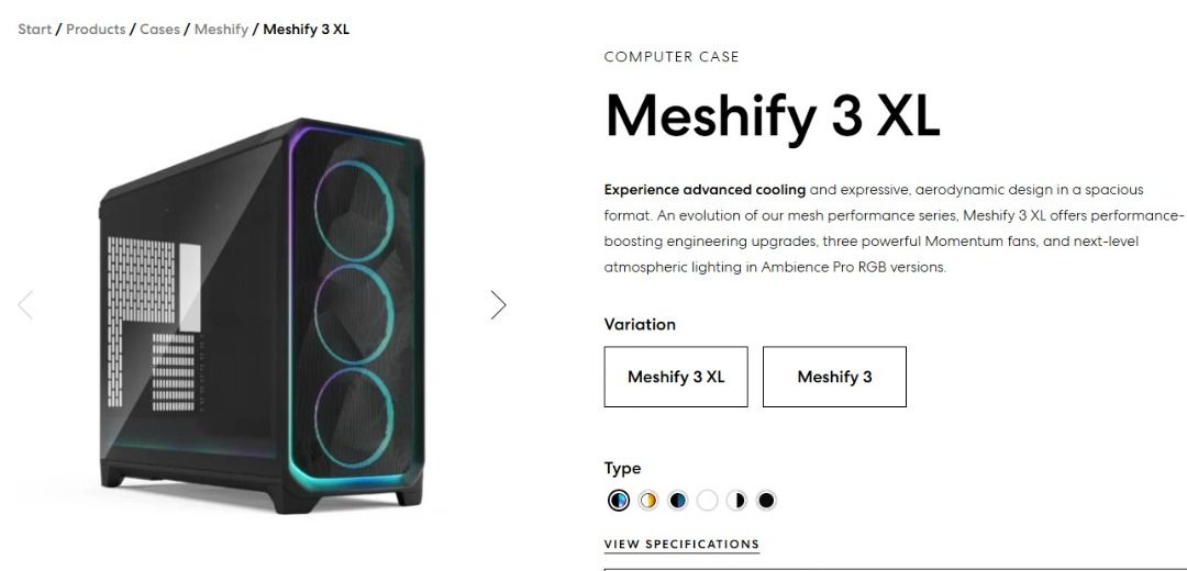 Fractal Design Meshify 3 XL Computer Case450947605228441600