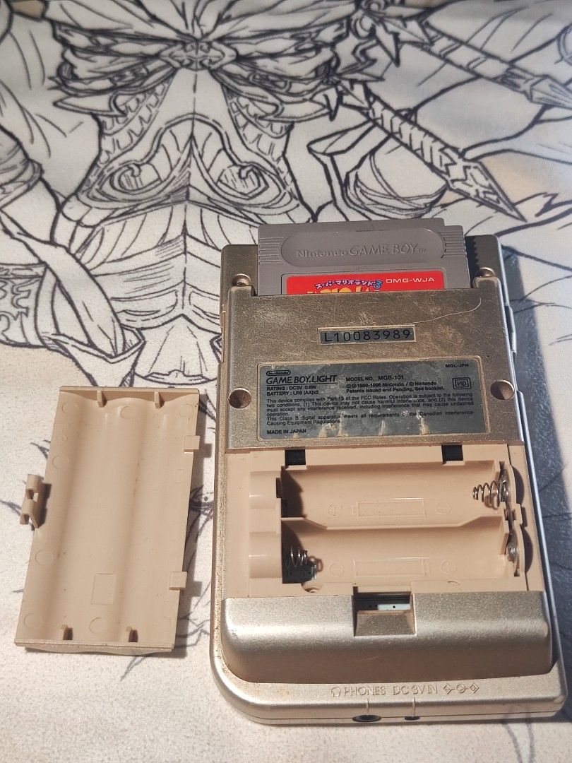 Game boy light gold (working) CLEAR SCREEN **exclusive Japan release** (Category: Nintendo) located in Manila. Submitted by olx156 (Listing ID 1437344550, Image 2). Description: Exclusive Japan release CLEAR SCREEN with backlight 100% working all buttons with loud sound vintage console has minimal scratches. please see actual pics. (Collectors Item) Mode of payment GCASH Courier Lalamove within Metro Manila Outside Jnt or LBC (flash express) not 
