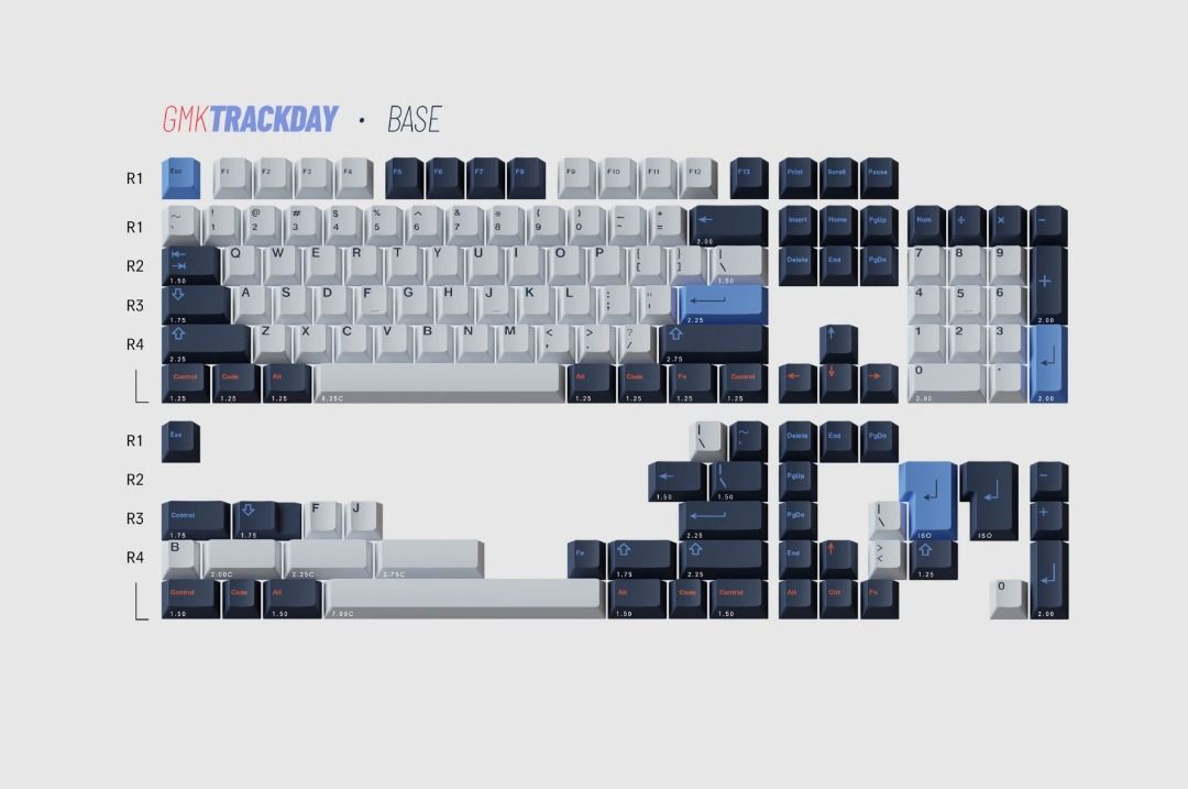 GMK Trackday Keycap Set - Base Kit451439805785722885