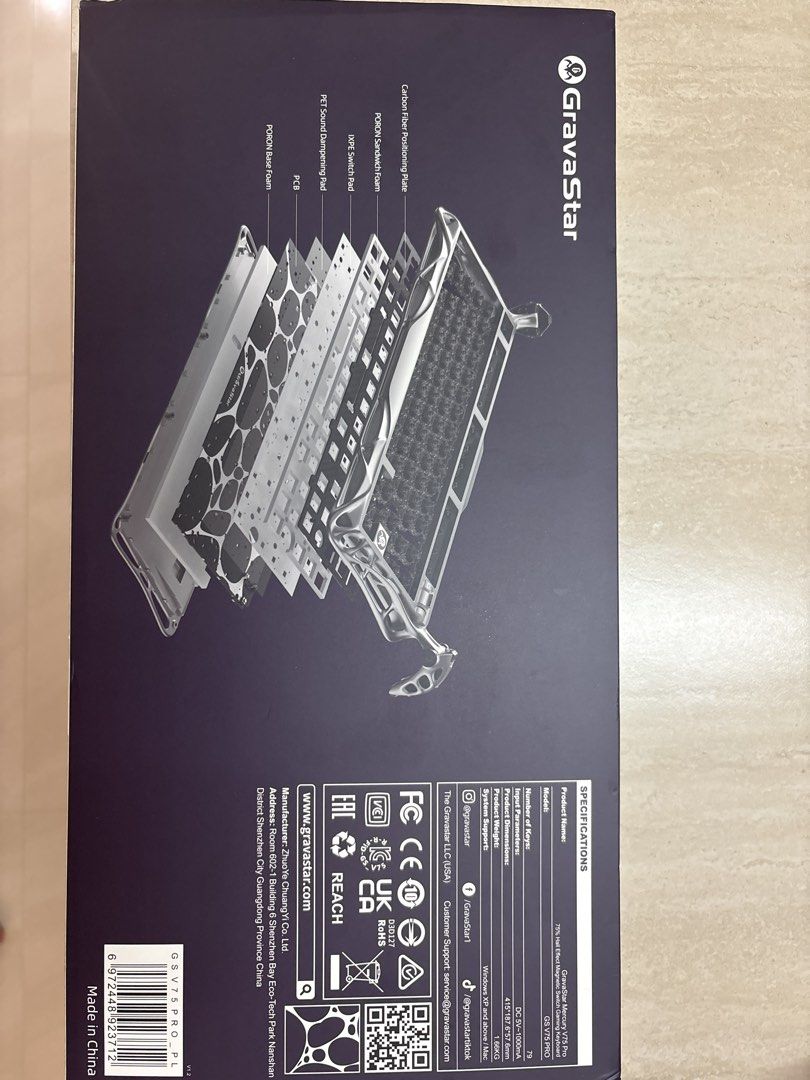 GravaStar Mercury V2 Pro Gaming Keyboard451438030671718401