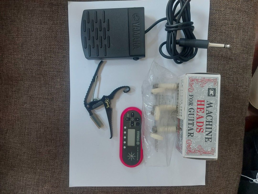 Guitar accessories yamaha ( take all ) (Category: Portable Audio Accessories) located in Valenzuela. Submitted by robinson091569 (Listing ID 1437316872, Image 1). Description: guitar pedal - yamaha guitar capo - kyser metronome - yamaha machine head for guitar brandnew for take all for only 3,000 only pm for sure buyer. thank you..