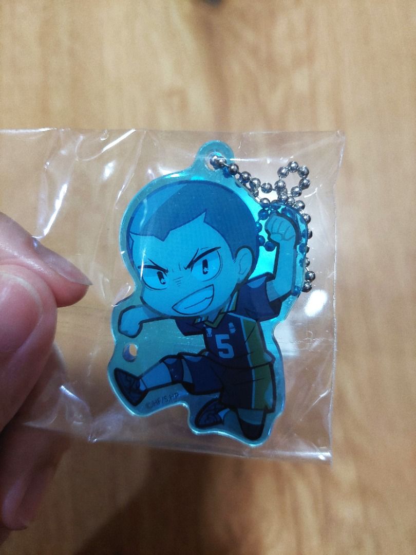 Haikyuu Official Merch (Pin / Acrylic Keychain) (Category: Character Goods) located in Pasig City. Submitted by lo.flo (Listing ID 1437332964, Image 3). Description: Haikyuu!! Official Merch ❗Bought from Bandai Gashapon Japan❗ ❗Comes in original packaging❗ ✅ AVAILABLE ● (1) SEALED Haikyuu Stand Stones Decora PIC Acrylic Keychain - Ryūnosuke Tanaka ● (1) SEALED Haikyuu Stand Stones Decora PIC Acrylic Keychain - Kei Tsukishima + Tetsuro Kuroo ● (1)