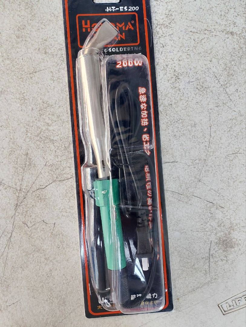 Hoyoma Soldering Iron Specs: 200w (Category: Everything Else Others) located in Manila. Submitted by joeyroque09 (Listing ID 1437261001, Image 1). Description: Hoyoma Soldering Iron Specs: 200w Price: 750.