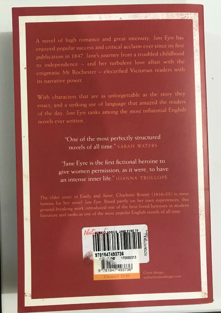 jane eyre by charlotte bronte (Category: Storybooks) located in Davao. Submitted by vyyrsc (Listing ID 1437272361, Image 2). Description: 𝄞 additional notes visible spotting no annotations etc mop: gcash.
