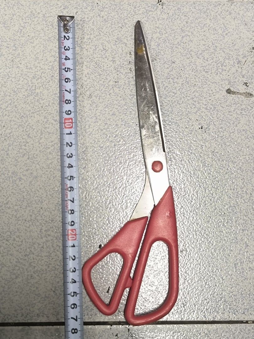 Long Red Scissors japan surplus (Category: Craft Supplies & Tools) located in Angeles City. Submitted by yellowbrickstore (Listing ID 1437282826, Image 2). Description: - Red handled scissors - Silver, slightly curved blade - Approximately 20cm in length - Suitable for various cutting tasks shipping via jnt express Saturday sked only gcash Gotyme pick up AC lnw Pampanga .