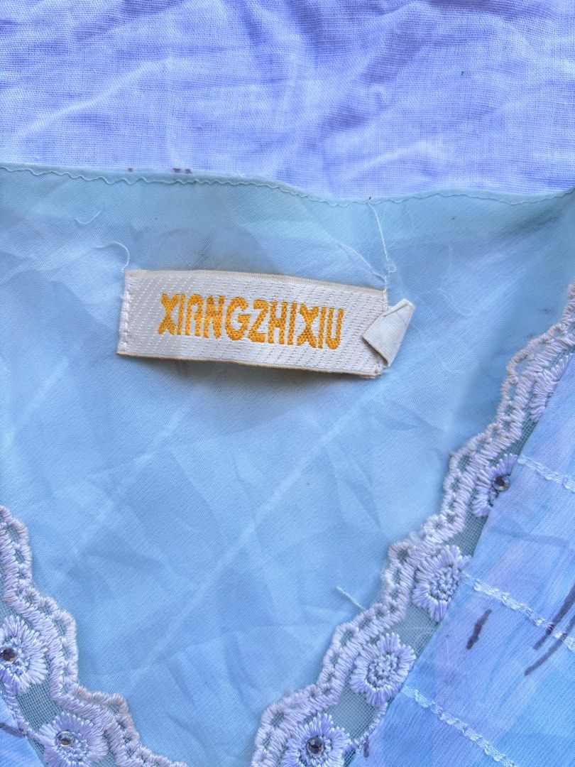 Light Blue Chiffon Lace-Trim Dress (Category: Dresses) located in Tarlac. Submitted by lucyfinds (Listing ID 1437363452, Image 2). Description: ➰ Light Blue Chiffon Lace-Trim Dress ➰ brand: xingzhixiu size: s-m issue: yellowish stain mine 99 steal 129 bid + 10 lock 399 ➰payment first ➰Expect minimal issue ➰Manage your expectations ➰ 3 days reservation only ➰No deleting of comments 𝓔𝓷𝓭 𝓸𝓯 𝓑𝓲𝓭𝓭𝓲𝓷𝓰: May 14, 10:00 PM.