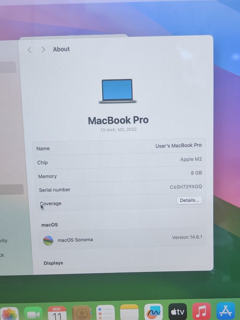 MacBook Pro 2022 13.3"451285281281812481