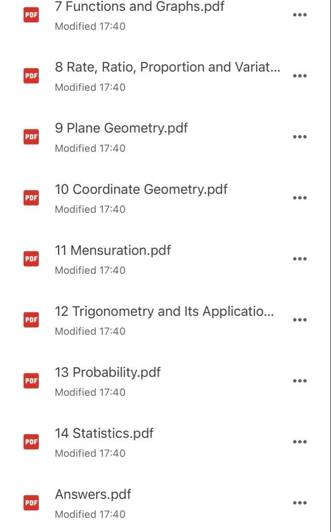 Math by Topic Notes （分類：教科書）位於 Hong Kong。 由 luckyturtle_dsenotes 提交（商品編號 1437356077，圖片 3）。簡介： ✨Math by topic notes ALL FOR $30 Includes: (Each for $5) 1. Percentage 2. Approximation and Error 3. Inequalities 4. Formulas 5. Polynomials 6. Equations 7. Functions and graphs 8. Rate, Ratio, Proportion and Variations 9. Plane Geometry 10. Coordinate Geometry 11. Mensuration 12. Trigonometry and Its Applications 13. Probability 14. Statistics -with sug