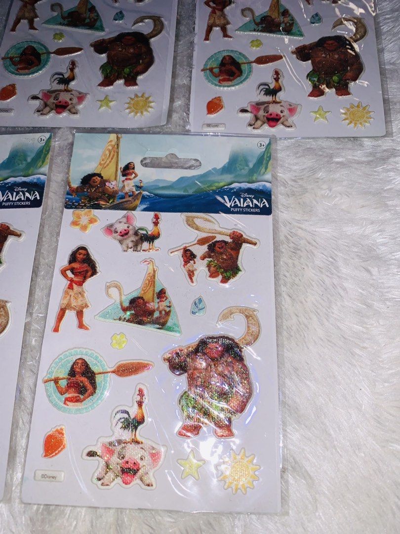 Moana 3D puffy stickers - 7pcs for 80 (Category: Character Goods) located in Pasig City. Submitted by nyca1989 (Listing ID 1437301103, Image 2). Description: 🌊✨ Set sail with these adorable Moana 3D puffy stickers! ✨🌺 Featuring your favorite characters from Disney’s Moana in cute raised designs 💙🏝️ Perfect for journals, scrapbooks, gadgets, planners, and collections! 📌 7 pcs set 💸 Only ₱80 Feel free to negotiate! Open to reasonable haggling