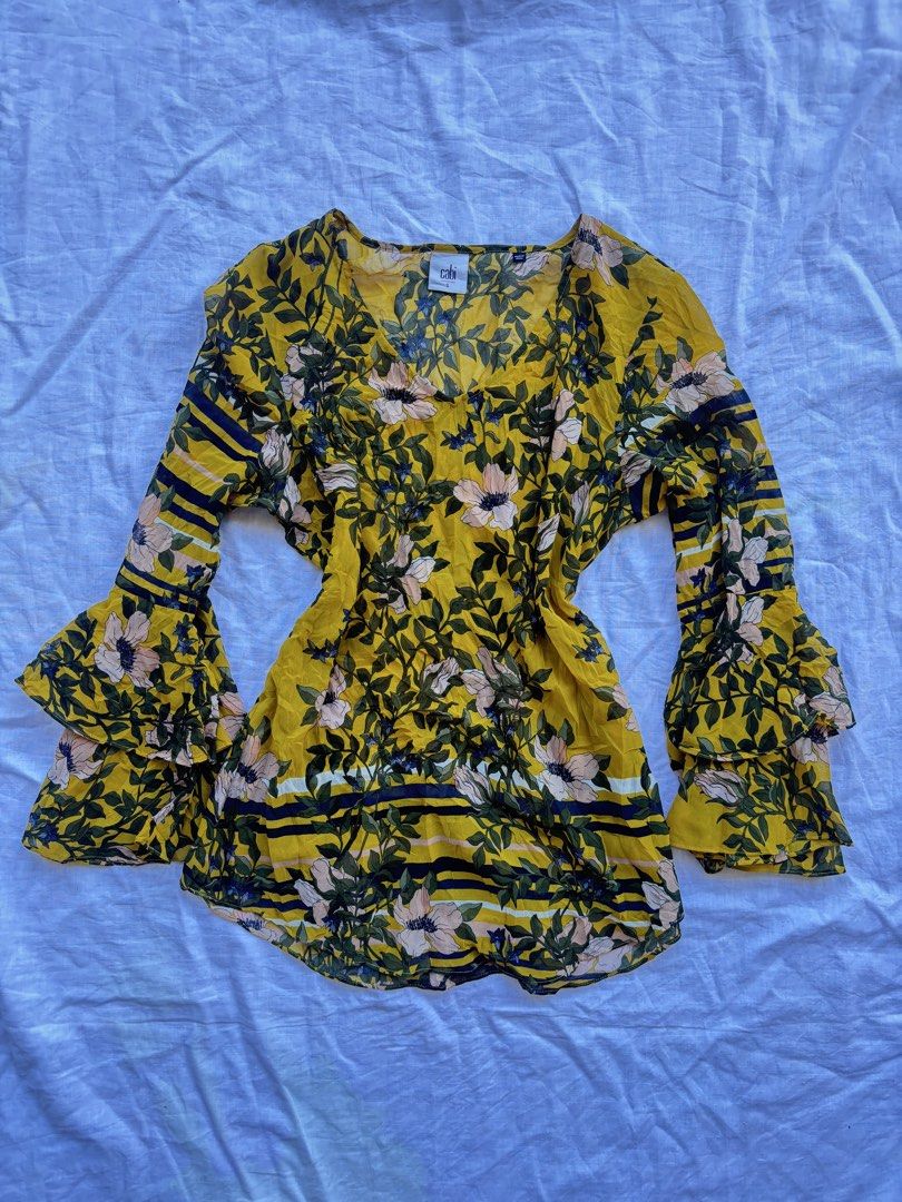 Mustard Yellow Tiered Bell Sleeve Blouse (Category: Blouses) located in Tarlac. Submitted by lucyfinds (Listing ID 1437361609, Image 2). Description: size: m-l no issue mine 99 steal 129 bid + 10 lock 399 ➰payment first ➰Expect minimal issue ➰Manage your expectations ➰ 3 days reservation only ➰No deleting of comments 𝓔𝓷𝓭 𝓸𝓯 𝓑𝓲𝓭𝓭𝓲𝓷𝓰: May 14, 10:00 PM.