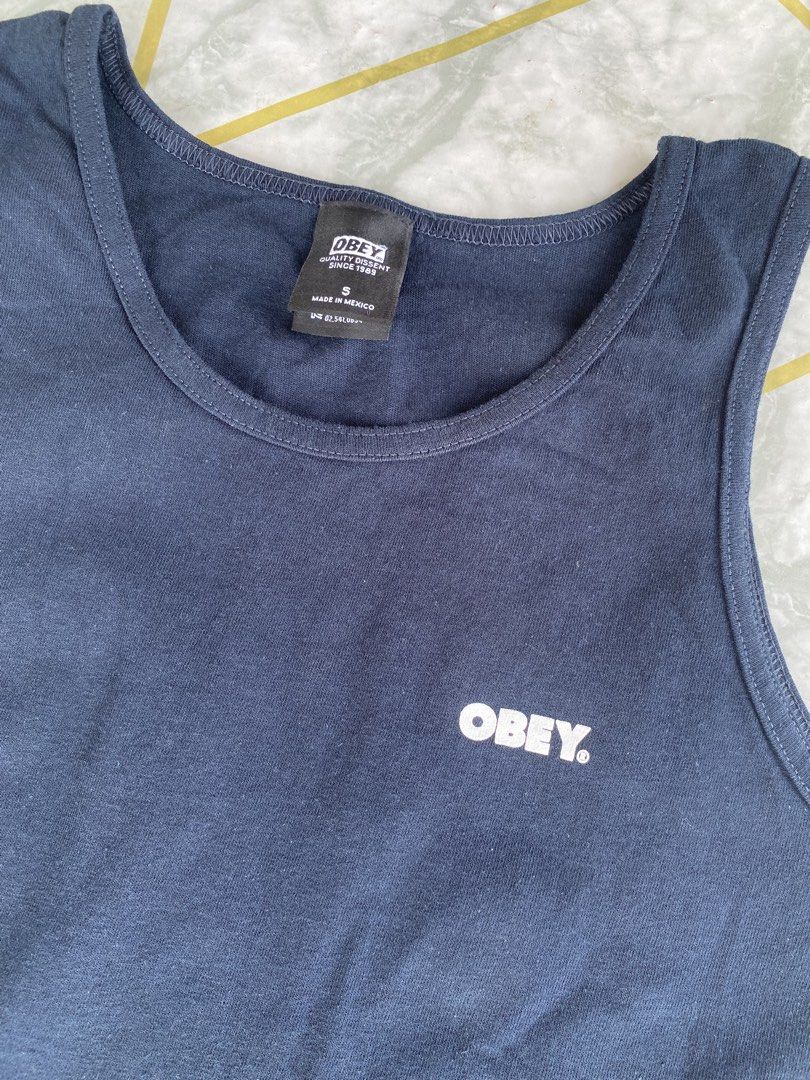 OBEY World Transmission Tank Top (Category: Tshirts & Polo Shirts ) located in Pozorrubio. Submitted by eyannn. (Listing ID 1437228819, Image 2). Description: Excellent Condition Color rate 10/10 no issue width-17 length-26.5.