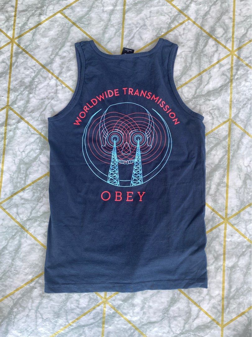 OBEY World Transmission Tank Top (Category: Tshirts & Polo Shirts ) located in Pozorrubio. Submitted by eyannn. (Listing ID 1437228819, Image 3). Description: Excellent Condition Color rate 10/10 no issue width-17 length-26.5.