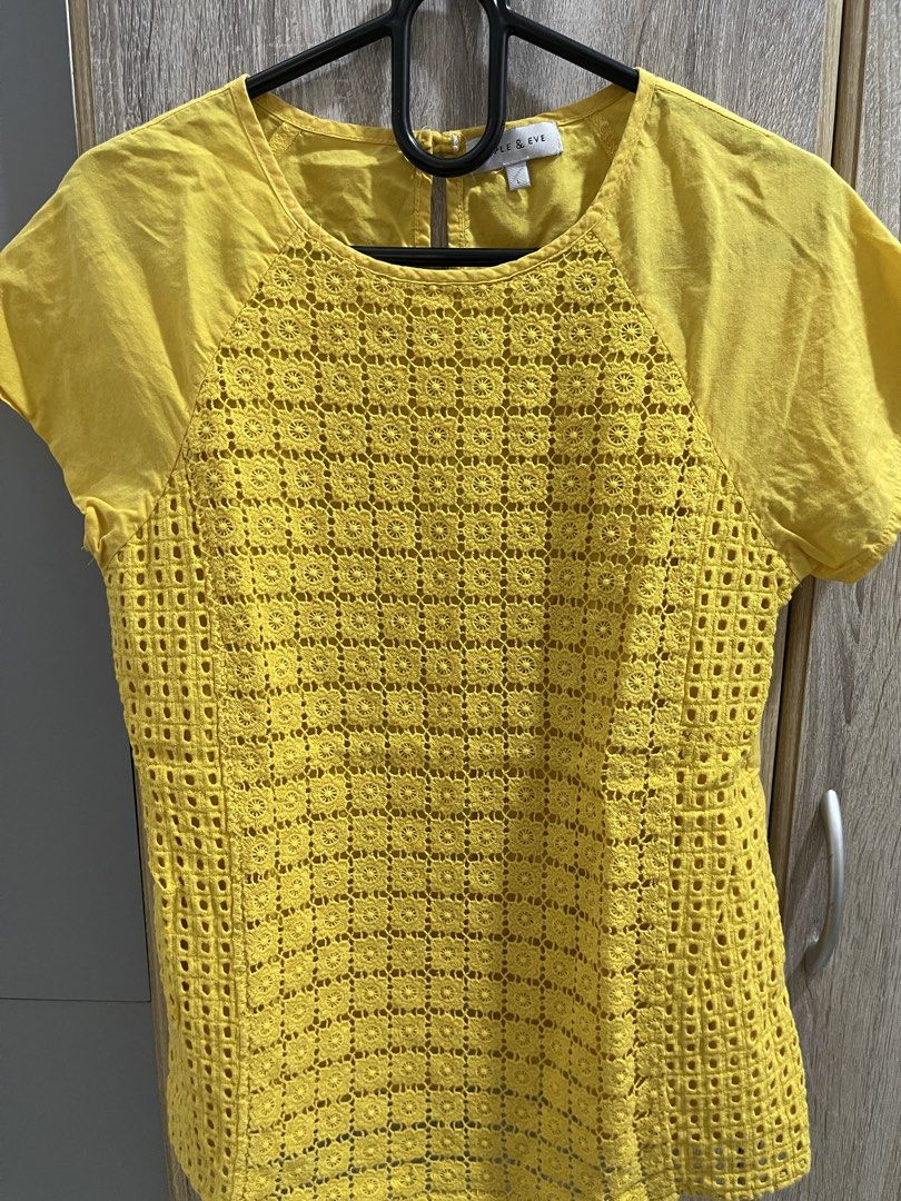 Office blouse yellow positive color (Category: Blouses) located in Pasig City. Submitted by scorpiopicks (Listing ID 1437318578, Image 3). Description: .