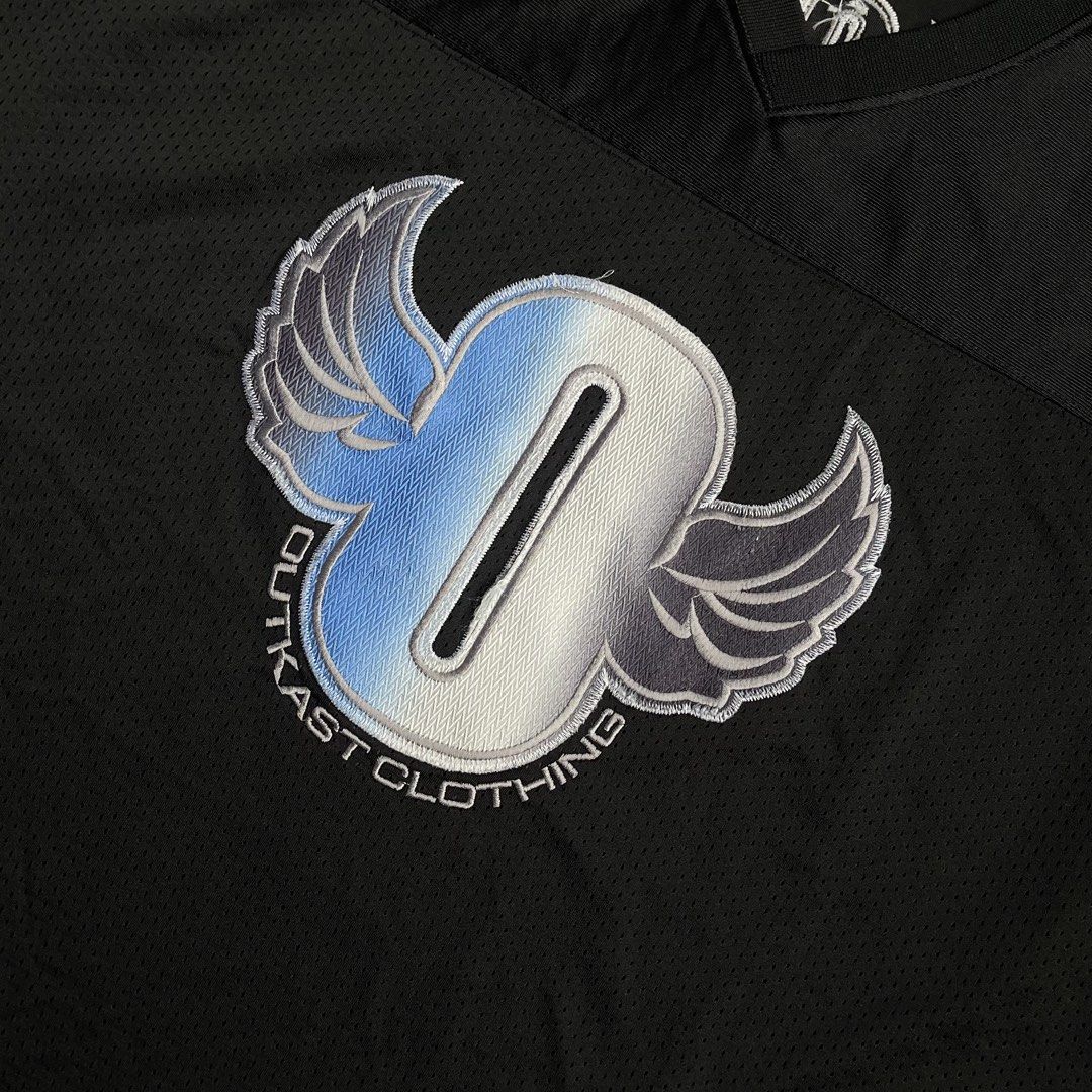 Outkast Football Jersey (Category: Activewear) located in Quezon City. Submitted by ykgdrip (Listing ID 1437210585, Image 2). Description: Excellent Condition Color rate: 10/10 Complete tags (authentic) Size: XL TO XXL issue: none 26 Width 31.5 Length .
