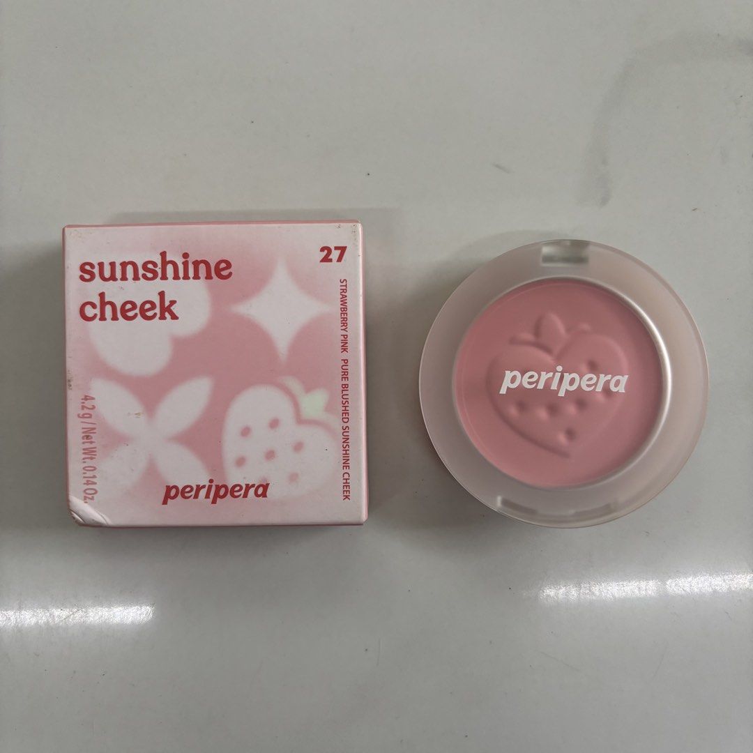 Peripera Sunshine Cheek - 27 Strawberry Pink (Category: Makeup) located in Manila. Submitted by jzahpreloved (Listing ID 1437238406, Image 1). Description: Brand New with box.