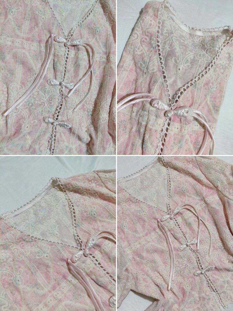Pink Tops (Category: Blouses) located in Caloocan City. Submitted by kkkeiwi (Listing ID 1437232784, Image 2). Description: Size: S-M Mine: ₱99 ────୨ৎ──── ⋆𐙚 ̊. NO COD ⋆𐙚 ̊. Ready to wear ⋆𐙚 ̊. Tiktok checkout delivery fee ⋆𐙚 ̊. Joyjoy miner will be posted ⋆𐙚 ̊. Manage your expectation. ALL ITEMS ARE THRIFTED.