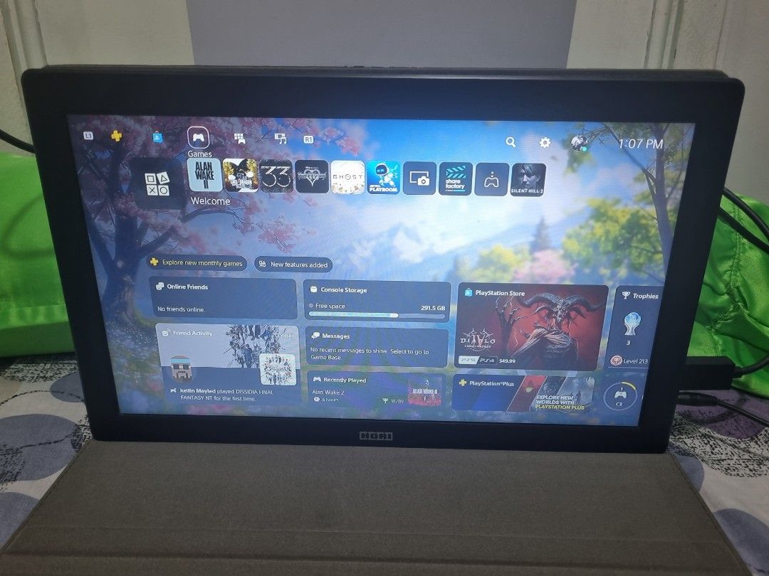 Portable Monitor (Category: Monitor Screens) located in Makati City. Submitted by cfc_12 (Listing ID 1437262875, Image 2). Description: HORI Portable Monitor for PS3/PS4/PS5 Can also be used as an extra monitor for your desktop set up. 15.6" screen size If you wanna test the item, you can come in here near Vito Cruz LRT Station.
