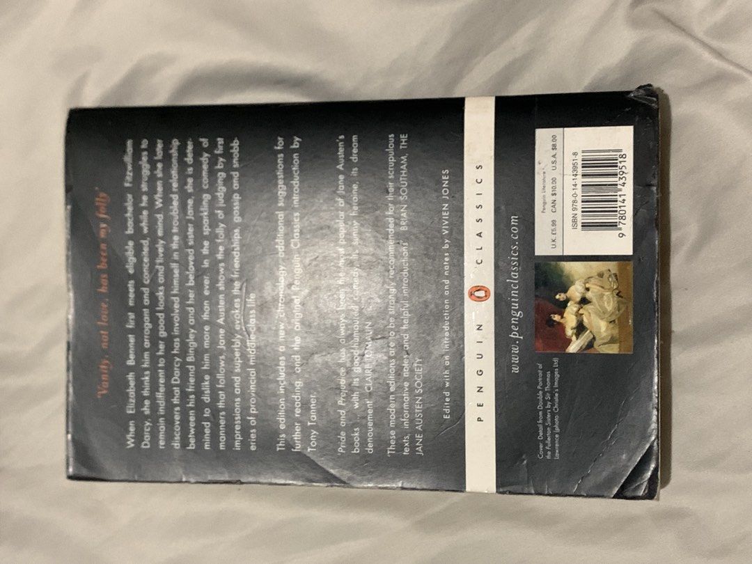 Pride and Prejudice by Jane Austen (Category: Storybooks) located in San Mateo. Submitted by bluhydrangea (Listing ID 1437237833, Image 2). Description: Pride and Prejudice by Jane Austen Rare Penguin Classics cover.