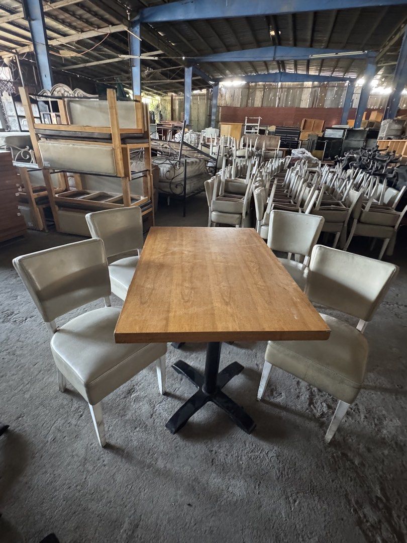 Restaurant Dining Set with Table and Chairs (Category: Tables & Sets) located in Mabalacat. Submitted by jesse.zamuco (Listing ID 1437374502, Image 2). Description: for sale: pulled out items from Kuya J restaurant square table - ₱2,500 rectangle table - ₱4,500 steel base chair - ₱1,200 2 seater bench chair - ₱3,000 4 seater bench chair - ₱4,000 location: dau, pampanga.