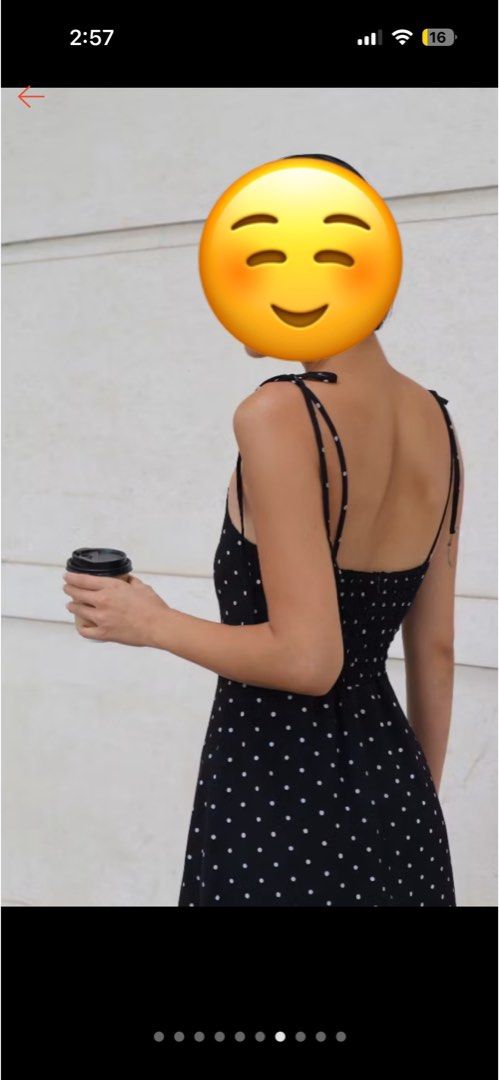 Shu Shi Polka Dot Maxi Dress (Category: Dresses) located in Taguig. Submitted by fatzy24 (Listing ID 1437278531, Image 3). Description: - Shu Shi maxi dress - Polka dot design - Adjustable straps - Side slit - Size M - Made in Vietnam - Perfect for special occasions or everyday wear.